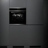 J70BIO PLUS 70L Built-In Oven, Black Glass, 10 Multifunction Modes, Touch Control, Grill & Rotisserie – 538.01.321