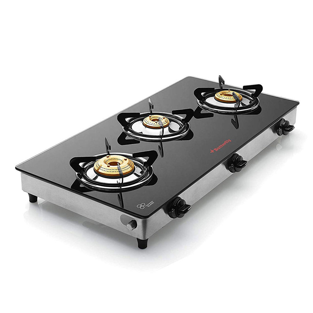 Butterfly Jet 3 Burner Glass Top