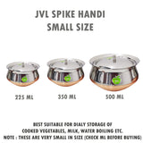 JVL Stainless Steel 3 Pieces Handi Pot Set ( 850ml , 1300 ml , 2200 ml)