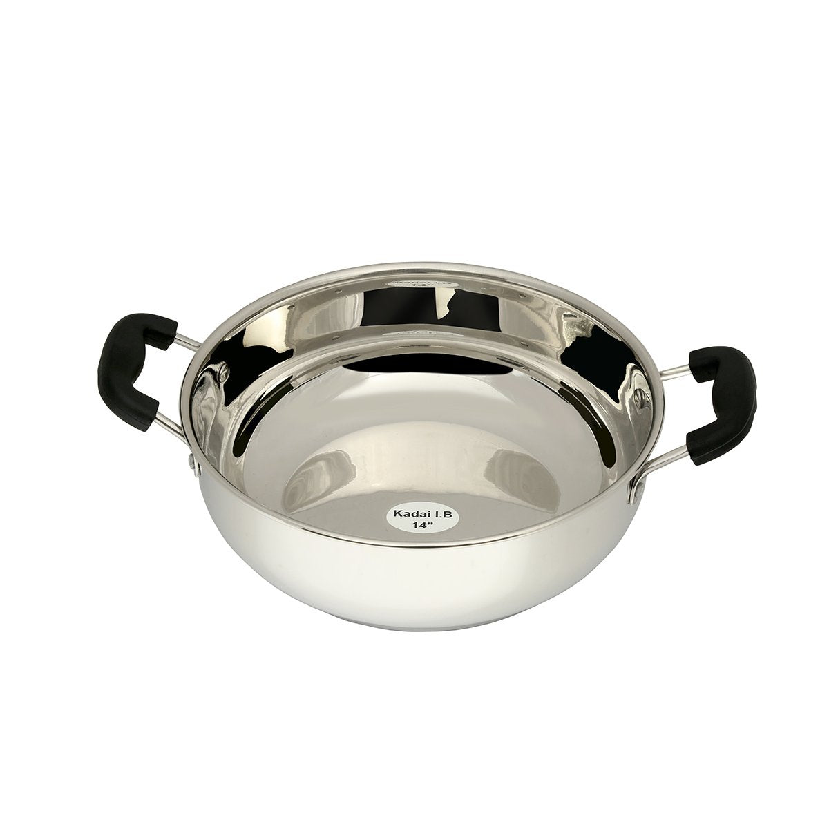 Tuffware 3 LTR Stainless Steel Kadai Induction Friendly