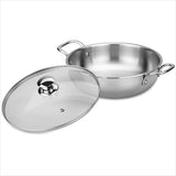 BUTTERFLY Royale TRI-PLY KADAI with Glass LID  (240mm)