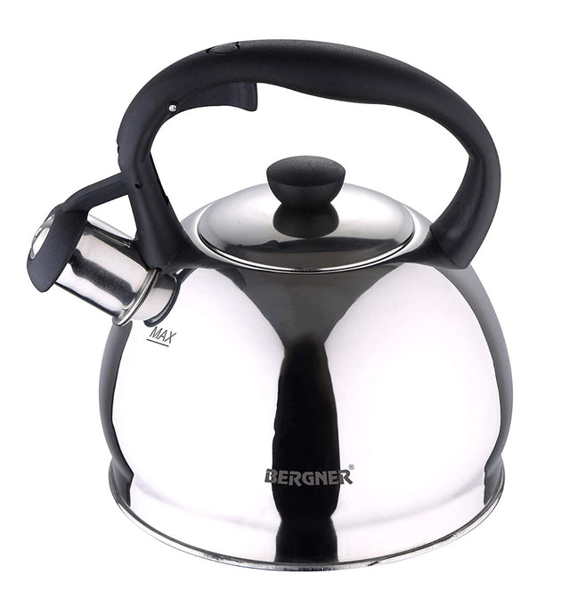 BERGNER 1.5 L Vision International Stainless Steel Whistling Kettle,Silver ( BG-37811 )