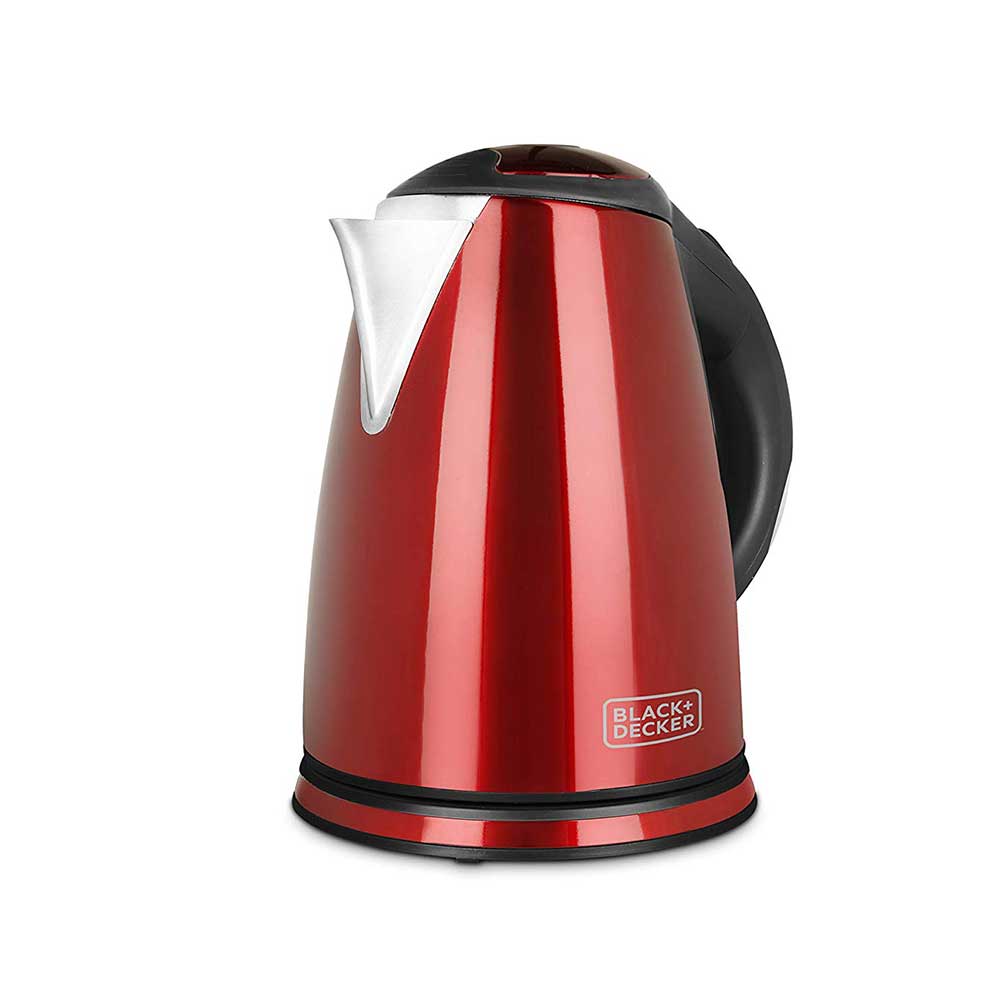 Black+Decker 1.8L Kettle Red SS BXKE1801IN