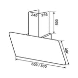 ELICA Chimney KITTY ETB HE LTW 80 BK T4V LED