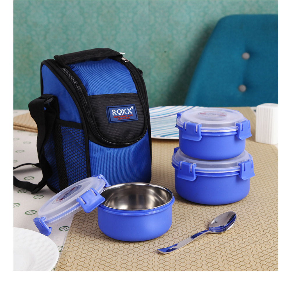 Roxx Trendy Microsafe Lunch Box 3 Pcs Set