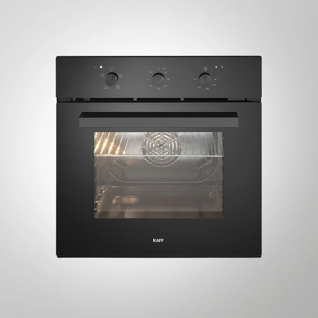 KAFF KOV 70 BA6 60 cm ELECTRIC OVEN | Full Black Tempered Glass Finish | Built In Ovens