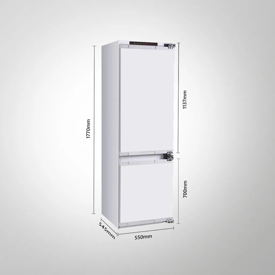 KAFF KRF 250 FF BI Built In Double Door Combi Fridge Frost Free