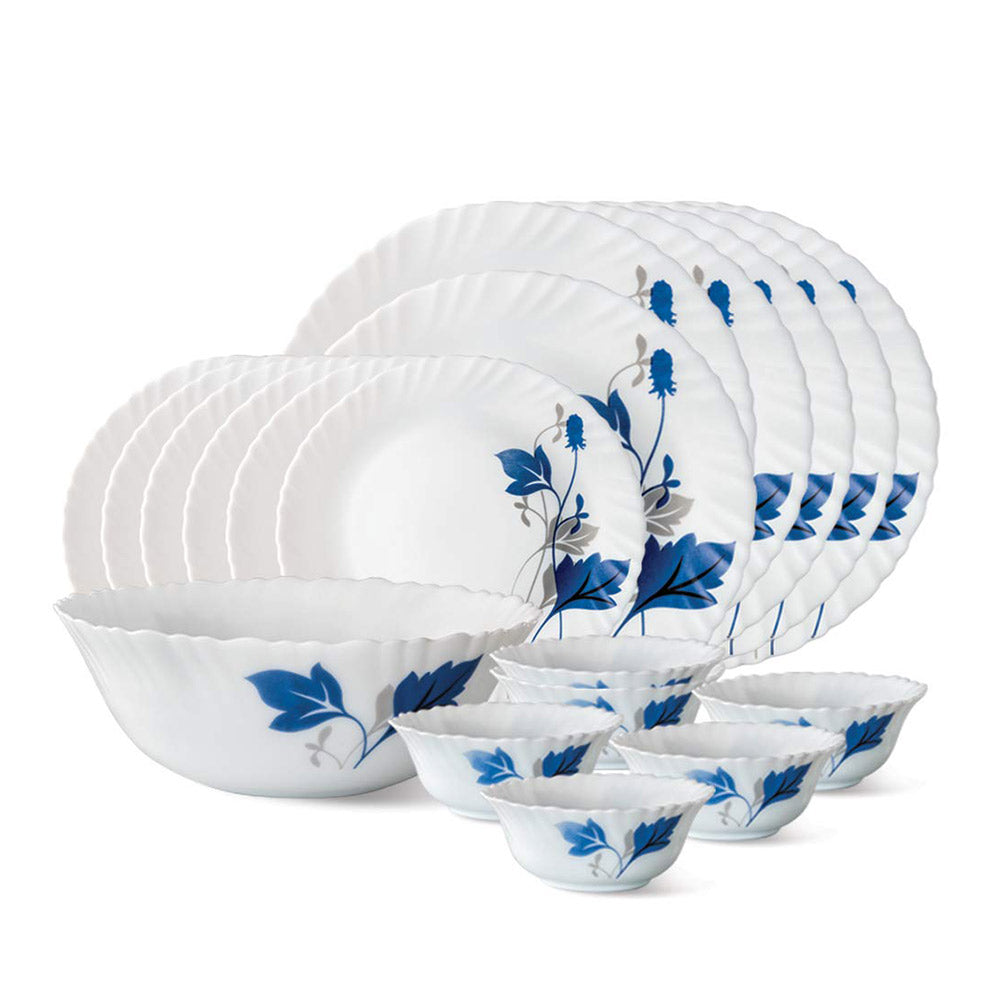 Borosil Larah Dinner Set 19-Pieces White