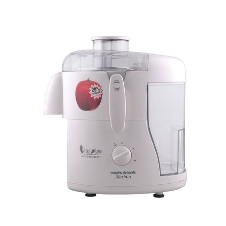 Buy MORPHY RICHARDS MAXIMO JUICER 450 WATTS ESSENCE WHITE 720004
at the lowest price in India at Apnidukaan.com