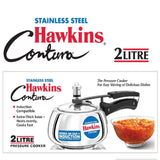 Buy Stainless Steel Hawkins Contura Pressure Cooker 2 Litre : SSC20 Apnidukaan.com