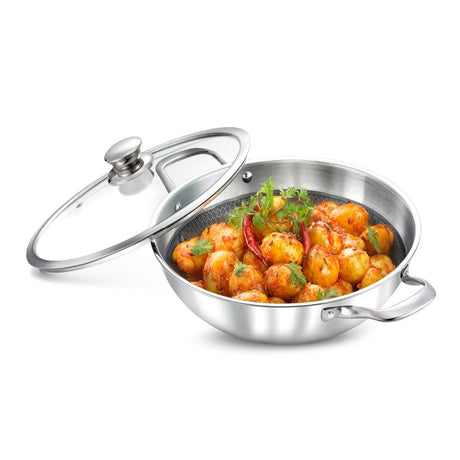 Prestige Tri Ply Kadai 240mm With Lid 36822