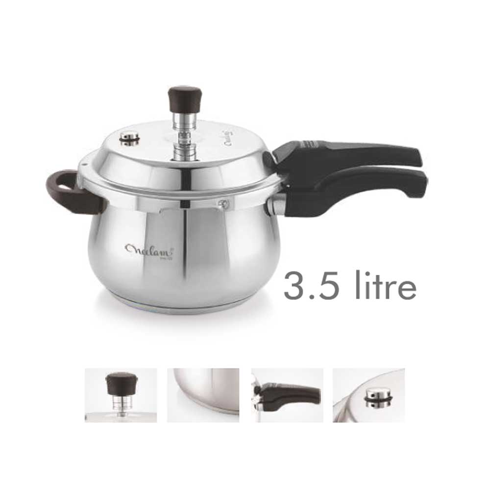 NEELAM ARTISTA STAINLESS STEEL 3.5 LITRES PRESSURE COOKER APC3.5L
