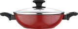 Bergner Scarlett Cast  Aluminium Non Stick Kadhai With Lid (28)-BG-6656