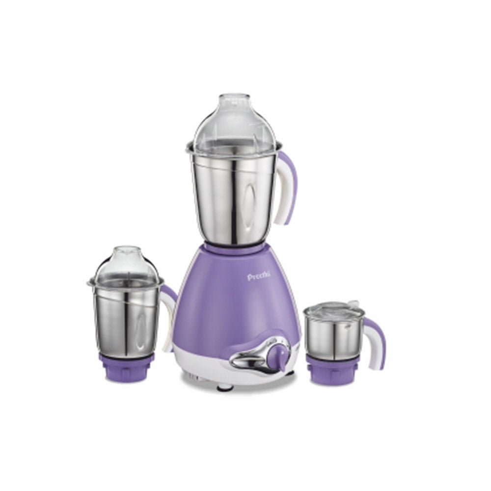 Preethi Lavender 600-Watt 3-jar Mixer Grinder