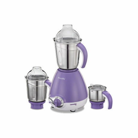 Preethi Lavender 600-Watt 3-jar Mixer Grinder