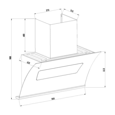 Hindware  Essence 90cm Auto Clean Chimney