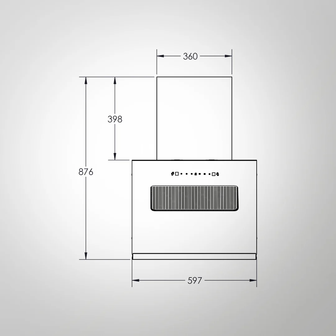 KAFF 60 CM Kitchen Chimney LINNEA60-DC