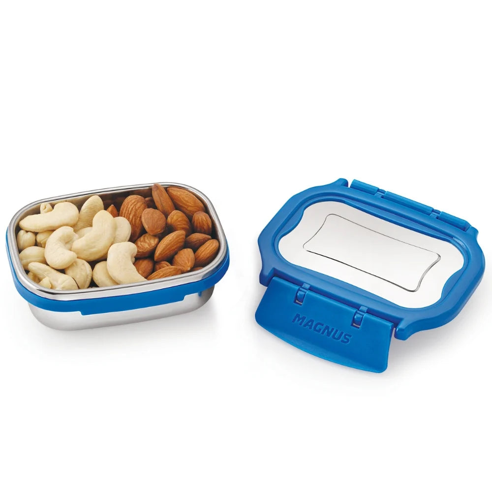 Bolt Deluxe Stainless Steel Lunch box for Office & School 150ML – Leak-Proof, Air-Tight Food Storage, Compact 150ml Lunch Box for Kids