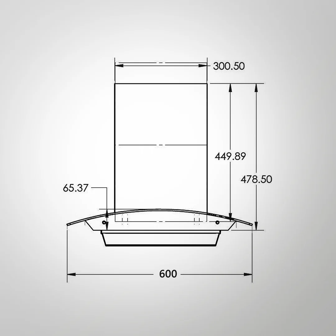 KAFF 60 CM Kitchen Chimney MAINZ 60DC