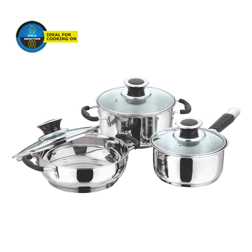 Vinod 3 Pcs Masterchef Cookware (Induction Friendly)