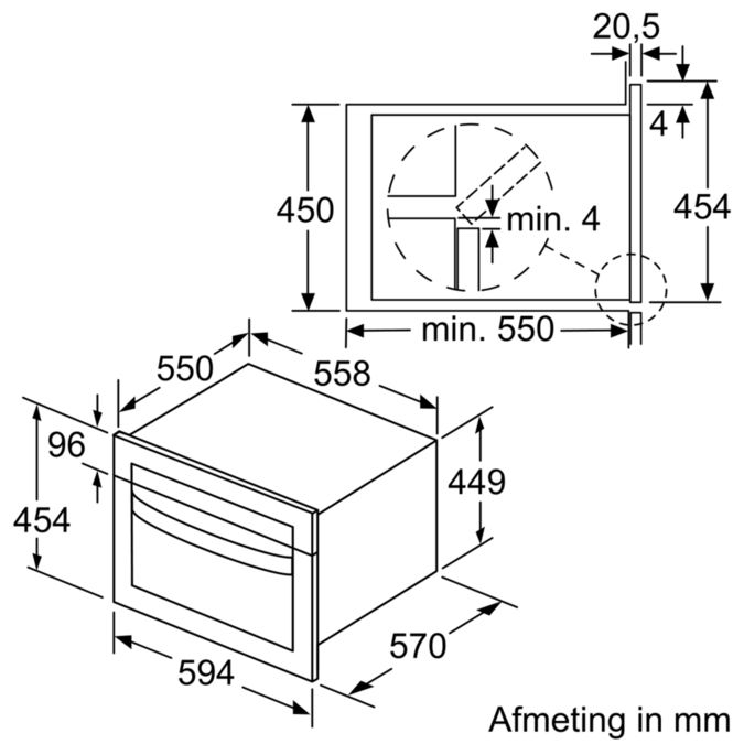 Bosch CMA585MS0I Built-in Microwave Oven 