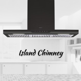 ELICA CHIMNEY METEORITE ETB PLUS LTW 90 NERO T4V LED