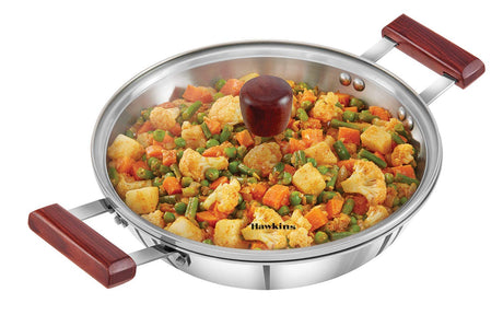 Hawkins Triply 3 mm Stainless Steel Deep Fry Pan