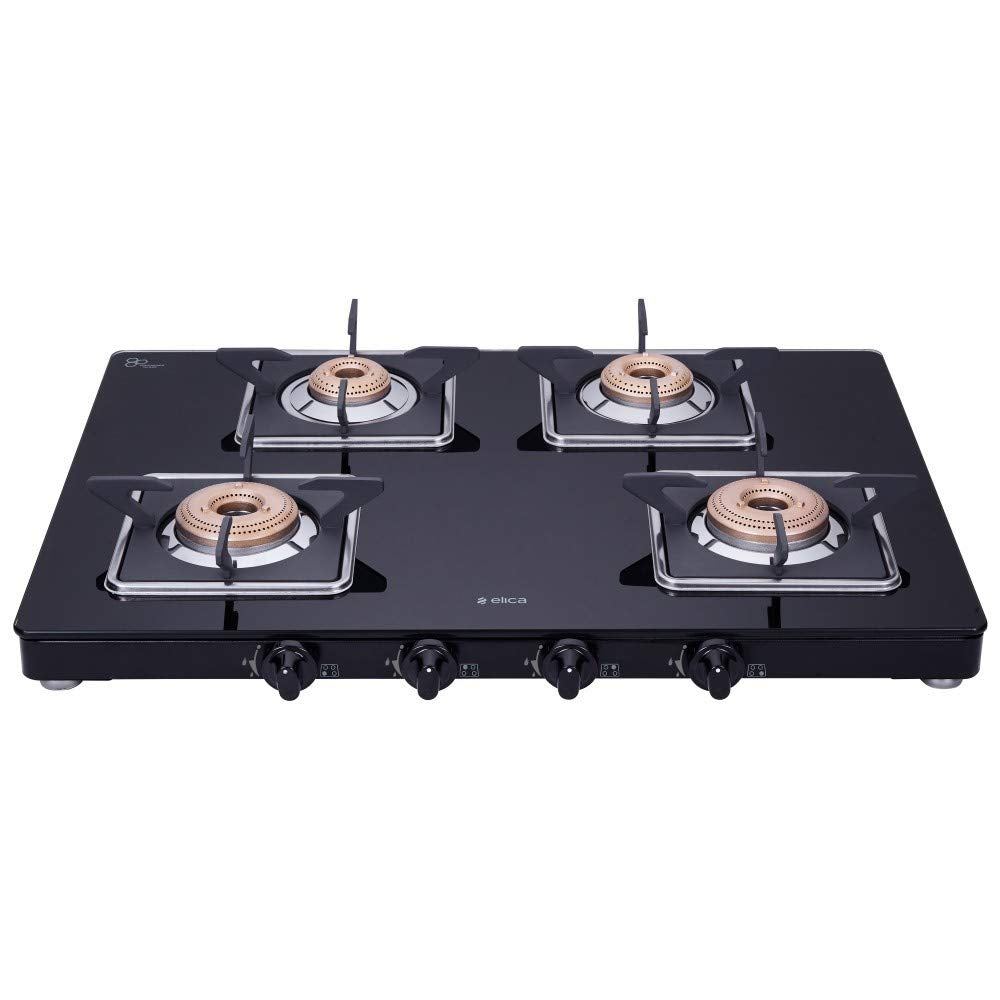 ELICA SLIMMEST 4 BURNER COOKTOP ( 694 CT VETRO Slim LINE SPF 2J ) NON-AUTO IGNITION