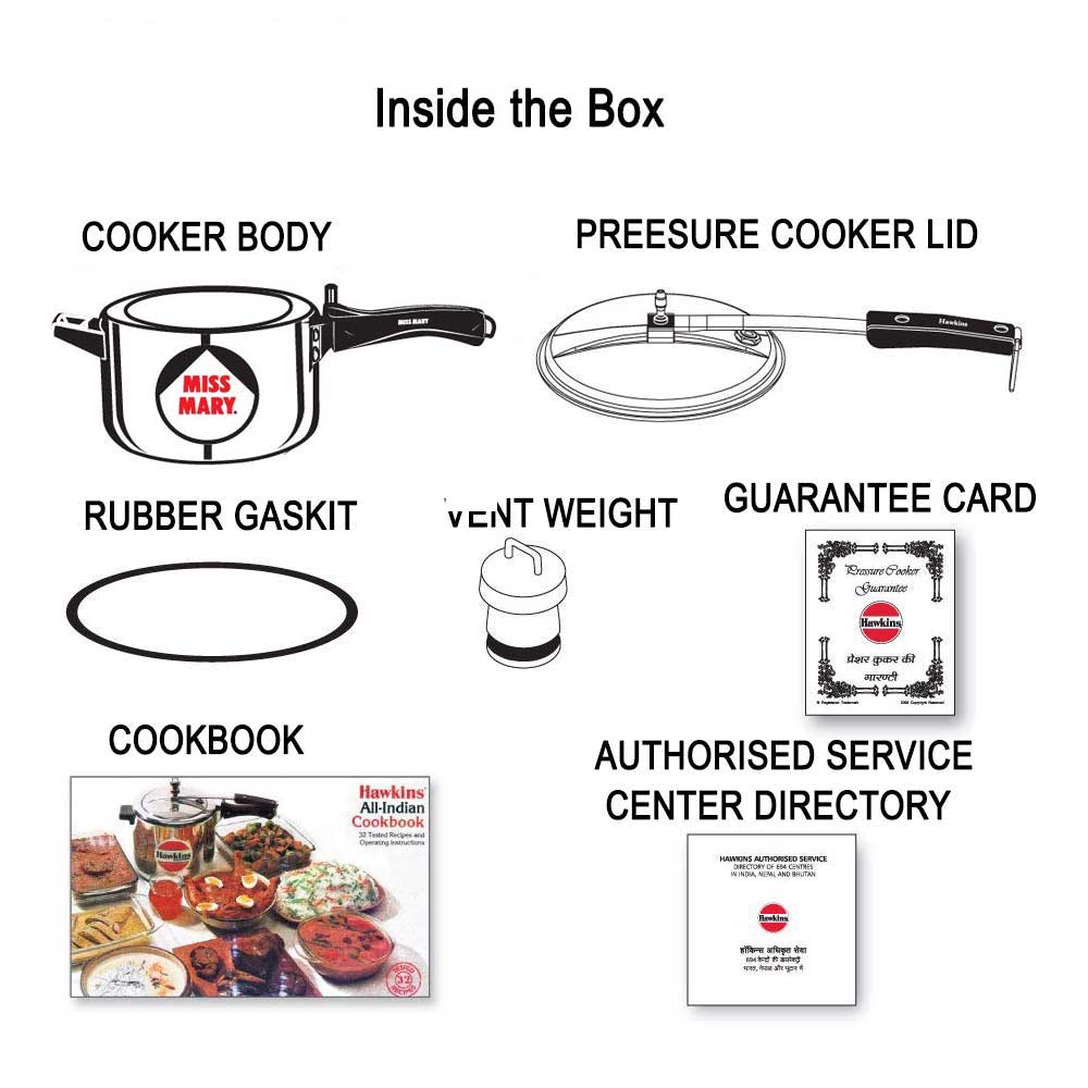 Hawkins Miss Mary Pressure Cooker 8.5 Litre MM85