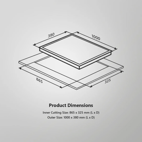 KAFF MSM 104 Full Brass 4 Burner High Efficiency Burners with FFD Thick Premium Frosted Black Glass Built in Hob