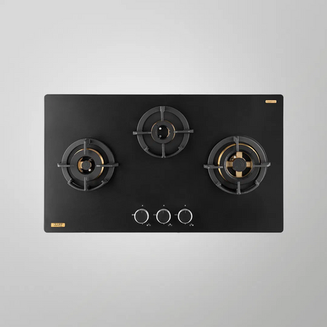 KAFF MSM 783 | 3 Full Brass High Efficiency Burners with FFD | With Decorative SS Moulded Strip