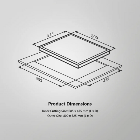 KAFF MSM 804 | Full Brass High Efficiency Burners with FFD | Ergonomic Designer Metal Knobs | Built in Hob