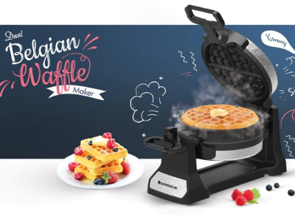 wonderchef Dual Belgian Waffle Maker