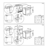 60cm Built-In Oven with Air Fryer UltimateTaste 500 72L (KOIGH00KA2)