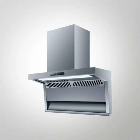 Kaff NEWBURY 90 cm 1250 m3/h Wall Mounted Chimney With Dry Heat Auto Clean