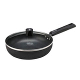 Nirlep Ebony + Induction Compatible HA Fry Pan With Lid (240 mm)