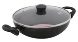 Nirlep Non Stick Fry Pan 24 Cm & Kadhai 24 Cm with Lid Set , 2.5 mm-IRGS 05