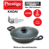 Prestige Omega Deluxe Granite Kadai 240 mm with lid