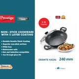 Prestige Omega Deluxe Granite Kadai 240 mm with lid