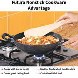 Hawkins Futura Non-Stick Kadhai Deep-Fry Pan 2.5 L NK 25