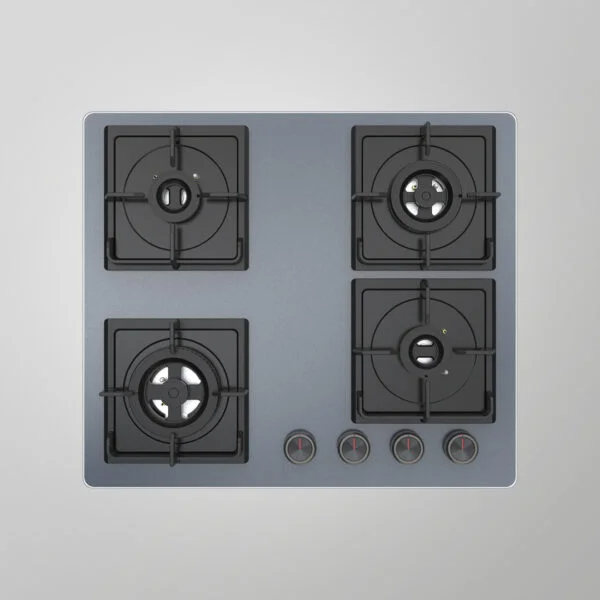 Kaff NYG 604G (Grey) 60cm Built in Hob Auto Ignition 4 Full Brass High Efficiency Burners With Full FFD  