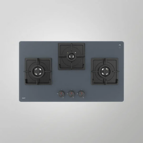 Kaff NYG 783G (Grey) 78cm  Built in Hob Auto Ignition 3 Full Brass High Efficiency Burners With Full FFD 