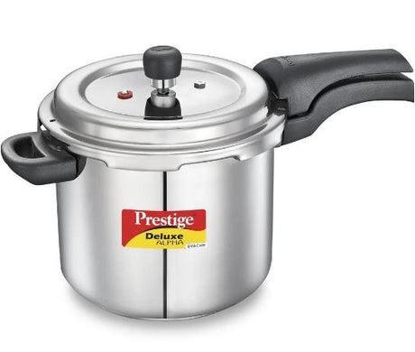 Prestige Deluxe Alpha Svachh Stainless steel 5.5 Litre Pressure Cooker(20251)