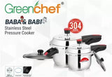 GreenChef- Baba Bebey Combo SS 5Ltr With SS 3 Ltr (Single Lid)