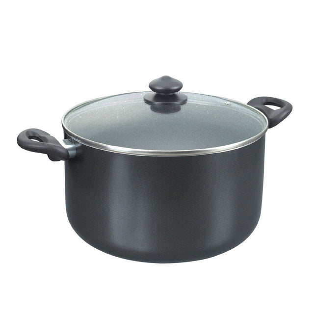 Prestige Omega Deluxe Granite Range Of Non-Stick Cooware Stock Pot With Lid