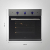 KAFF OV 70 AMSS 60cm Electric Oven With True Convection Built In Oven