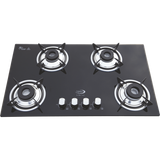 Jyoti Appliances Oxy 740 IN (Non-Auto) gas stove plus built-in hob, having 4 brass burners with battery-operated聽auto-ignition