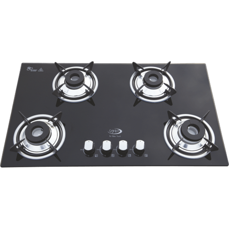 Jyoti Appliances Oxy 740 IN (Non-Auto) gas stove plus built-in hob, having 4 brass burners with battery-operated聽auto-ignition