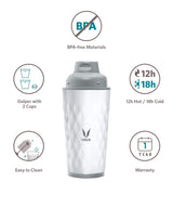 Vaya Drynk 3 in 1 Stainless Steel Water Bottle 350 ML