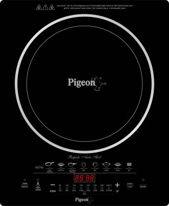 BuyPIGEON RAPIDO 2100 WATT ANTISKID INDUCTION COOKTOP at the lowest price in India at Apnidukaan.com